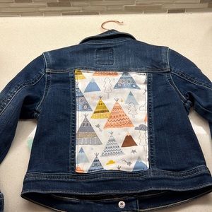 Up cycled denim coat